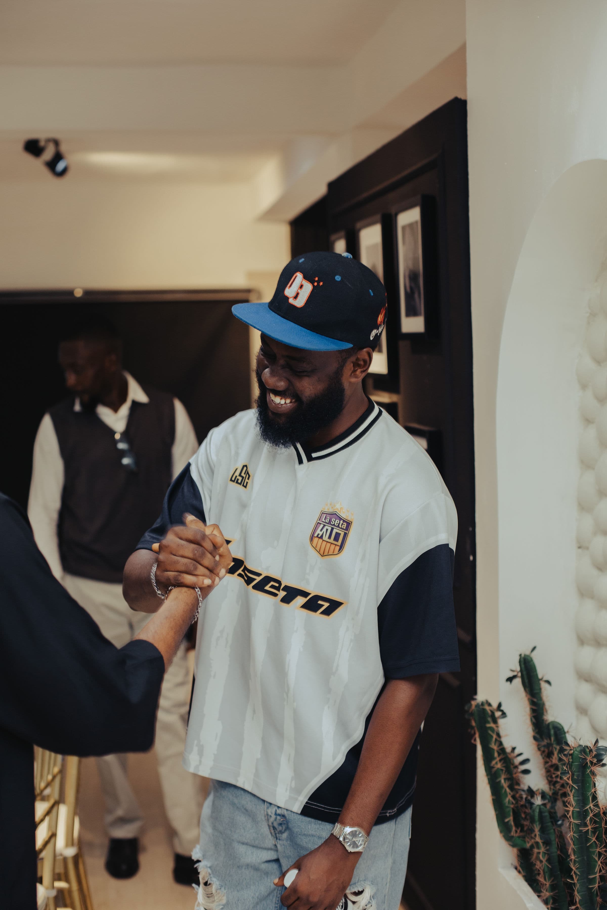 Commercial product photography on white seamless background at Open Shore Studios, Benin City