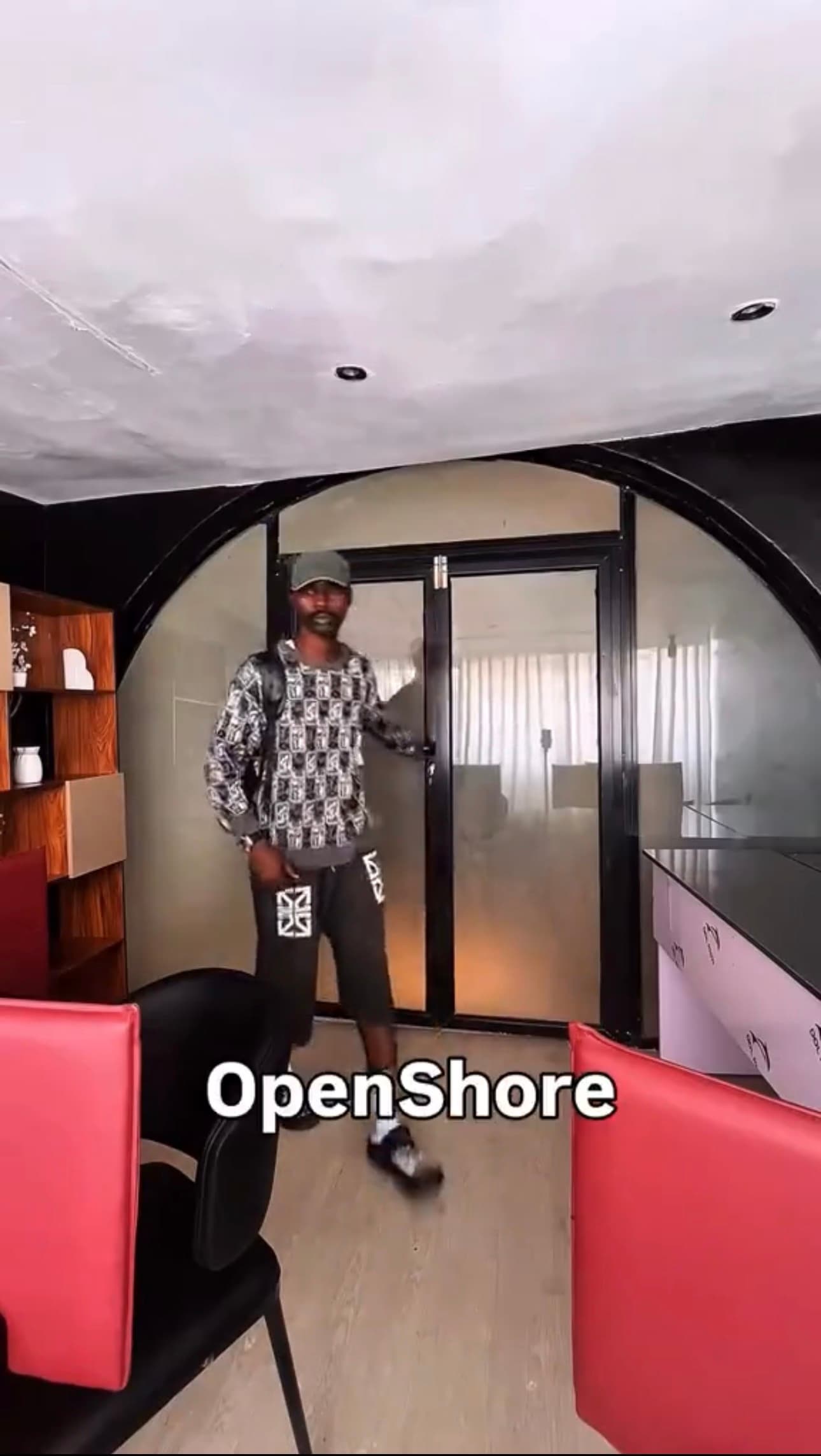 Creative workspace with desks and tables for focused work at Open Shore Studios